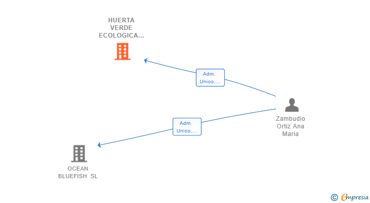 Vinculaciones societarias de HUERTA VERDE ECOLOGICA SL