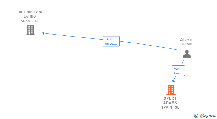 Vinculaciones societarias de XPERT ADAMS SPAIN SL
