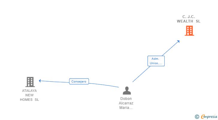Vinculaciones societarias de C.J.C. WEALTH SL