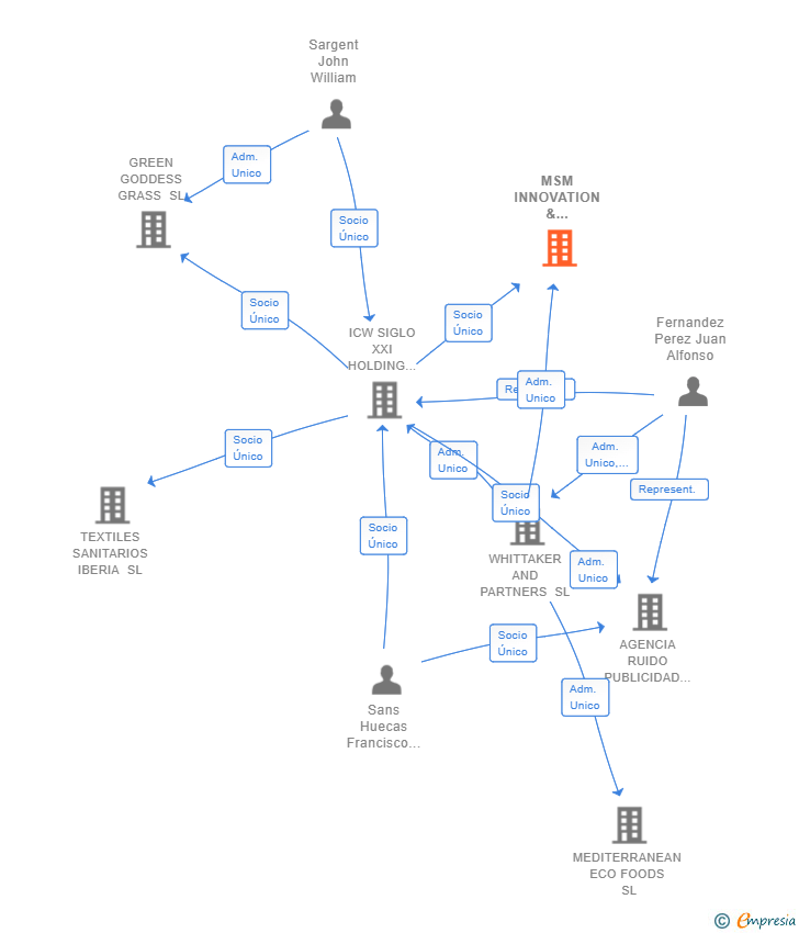 Vinculaciones societarias de MSM INNOVATION & TECHNOLOGY SL