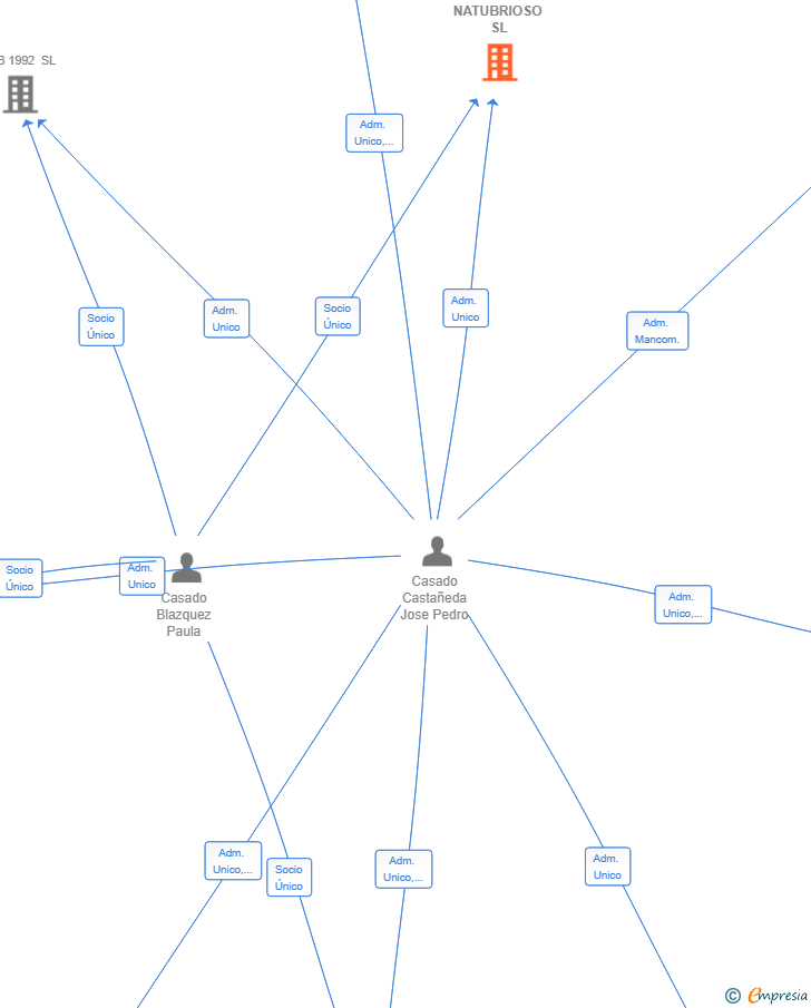 Vinculaciones societarias de NATUBRIOSO SL