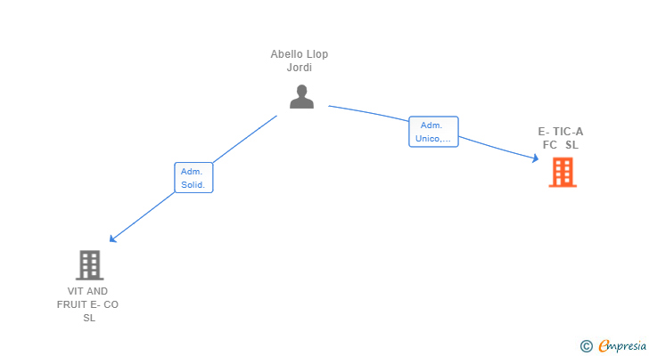 Vinculaciones societarias de E-TIC-A FC SL