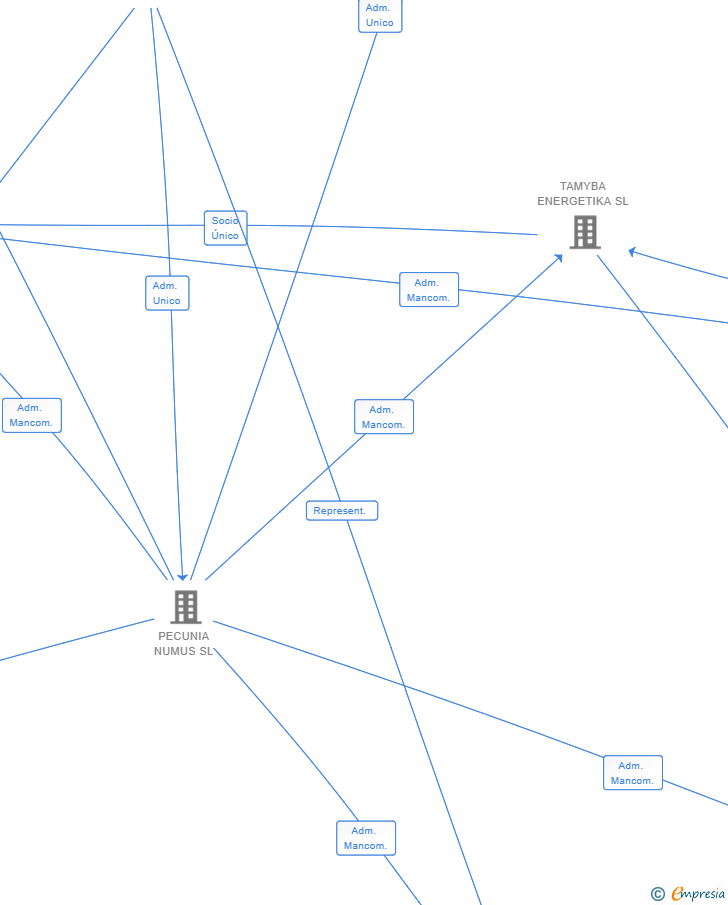 Vinculaciones societarias de TAMYBA ENERGETIKA NAVAZO SL