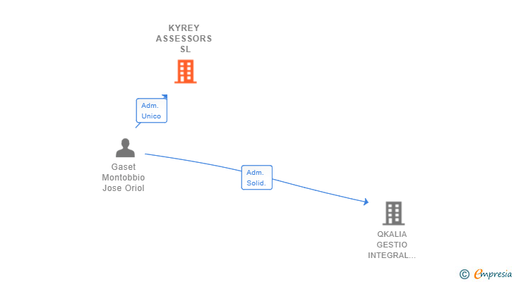 Vinculaciones societarias de KYREY ASSESSORS SL