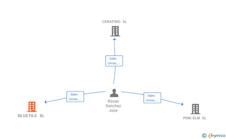 Vinculaciones societarias de BLUETILE SL