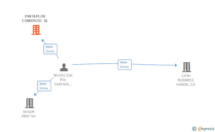 Vinculaciones societarias de PINTAPLUS COMERCIO SL