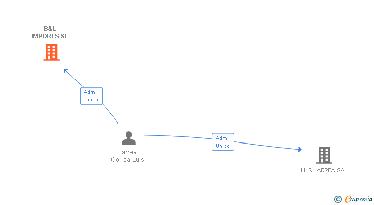 Vinculaciones societarias de B&L IMPORTS SL