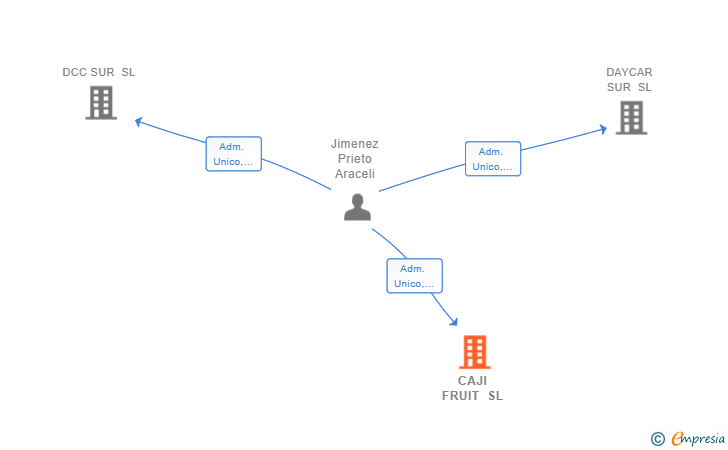 Vinculaciones societarias de CAJI FRUIT SL