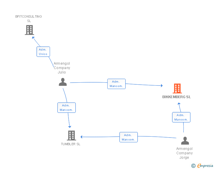 Vinculaciones societarias de BIKKEMBERG SL