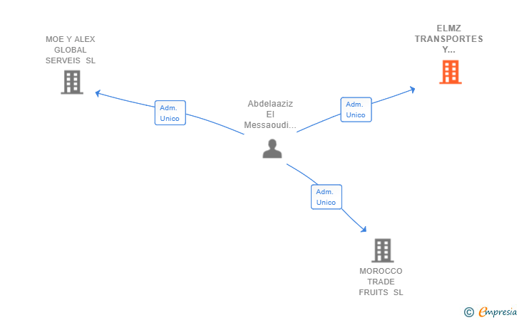Vinculaciones societarias de ELMZ TRANSPORTES Y LOGISTICA SL