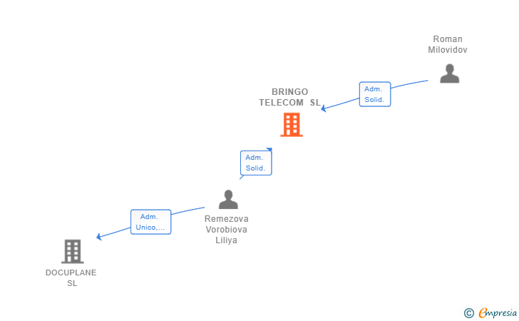 Vinculaciones societarias de BRINGO TELECOM SL