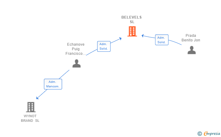 Vinculaciones societarias de BELEVELS SL
