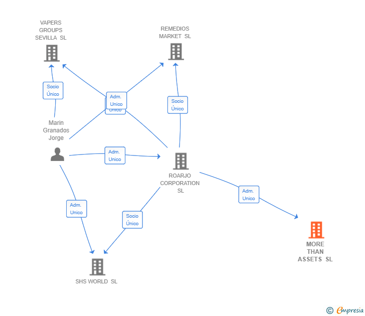 Vinculaciones societarias de MORE THAN ASSETS SL