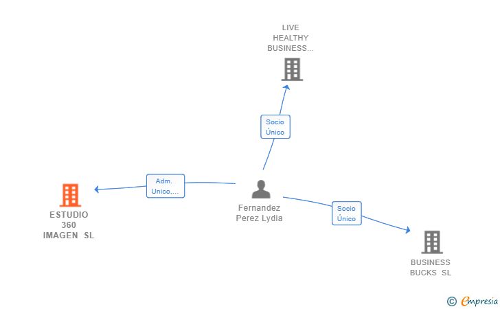 Vinculaciones societarias de ESTUDIO 360 IMAGEN SL