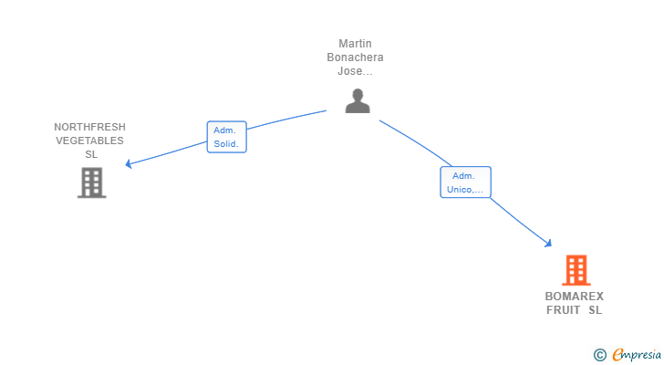 Vinculaciones societarias de BOMAREX FRUIT SL
