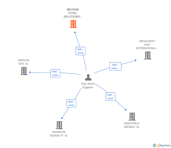 Vinculaciones societarias de MEDIUM TOTAL SOLUTIONS SL