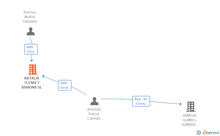 Vinculaciones societarias de NATALIA YLENIA Y ARIADNA SL