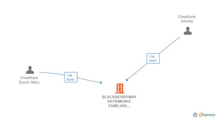 Vinculaciones societarias de BLACKBERRYWAY PATRIMONIO FAMILIAR ESPAÑA SOCIEDAD LIMITADA