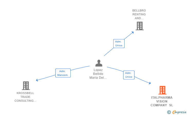 Vinculaciones societarias de ITALPHARMA VISION COMPANY SL