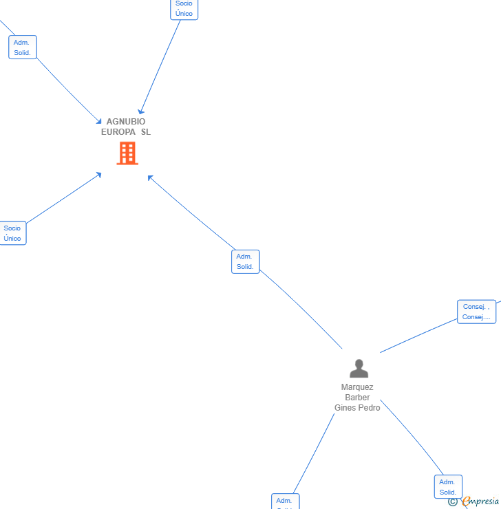 Vinculaciones societarias de AGNUBIO EUROPA SL