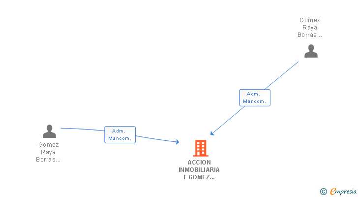 Vinculaciones societarias de ACCION INMOBILIARIA F GOMEZ RAYA SA