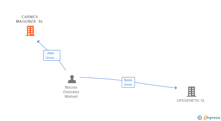Vinculaciones societarias de CARNES MAGONZA SL