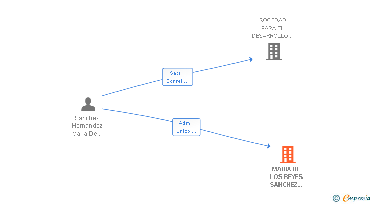 Vinculaciones societarias de MARIA DE LOS REYES SANCHEZ HERNANDEZ SRL