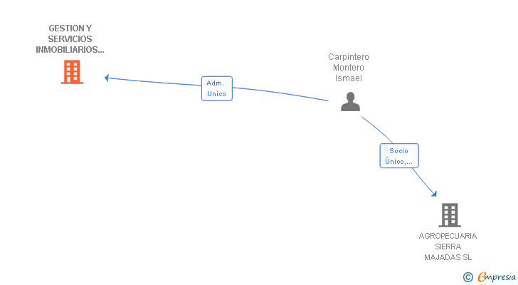 Vinculaciones societarias de GESTION Y SERVICIOS INMOBILIARIOS ARIS SL