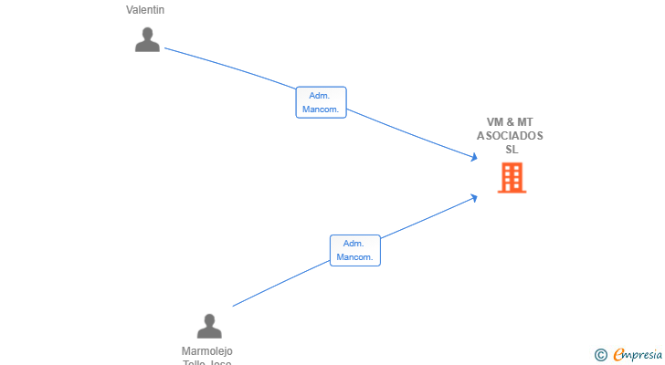 Vinculaciones societarias de VM & MT ASOCIADOS SL