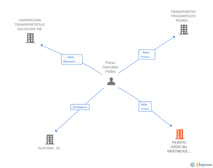 Vinculaciones societarias de PERITO JUDICIAL PARTNERS SL