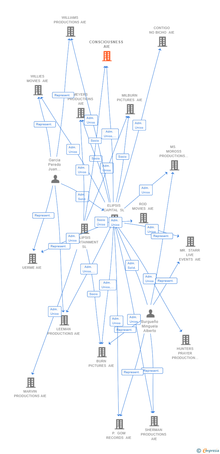 Vinculaciones societarias de CONSCIOUSNESS AIE