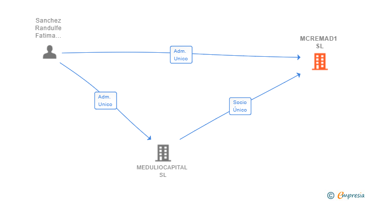 Vinculaciones societarias de MCREMAD1 SL