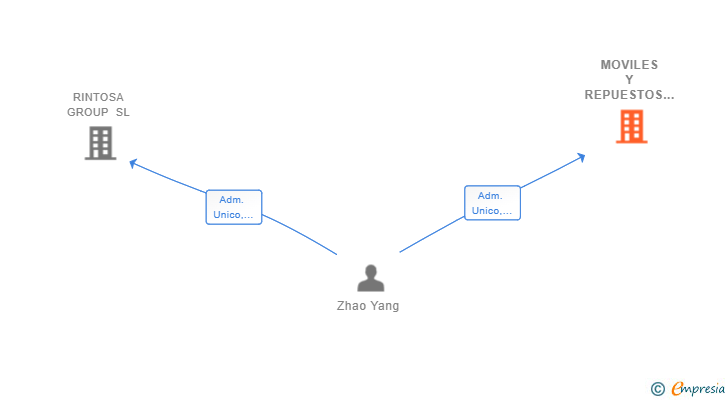 Vinculaciones societarias de MOVILES Y REPUESTOS EN STOCK SL
