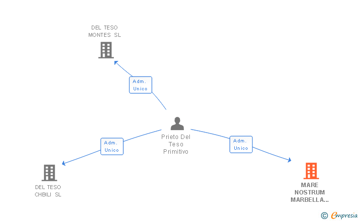 Vinculaciones societarias de MARE NOSTRUM MARBELLA SL