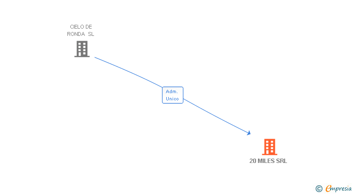 Vinculaciones societarias de 20 MILES SRL