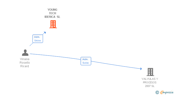 Vinculaciones societarias de YOUNG TECH IBERICA SL