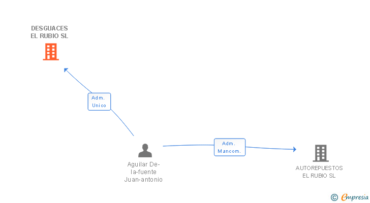 Vinculaciones societarias de DESGUACES EL RUBIO SL