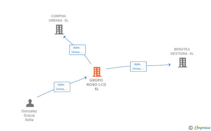 Vinculaciones societarias de GRUPO ROSO LCD SL