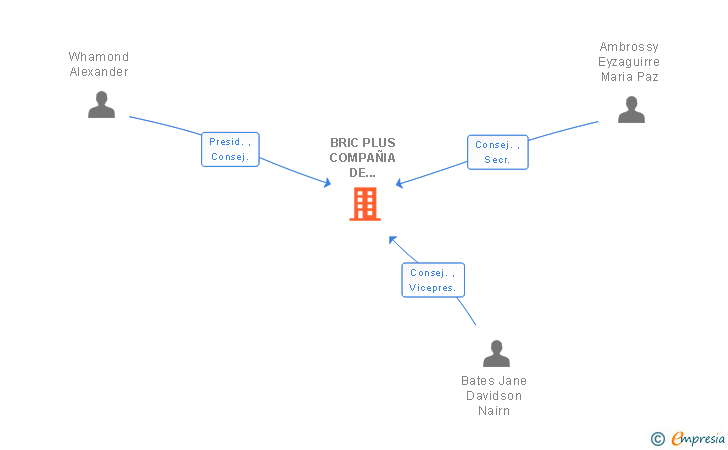 Vinculaciones societarias de BRIC PLUS COMPAÑIA DE INVERSION SA