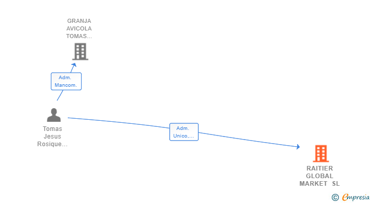 Vinculaciones societarias de RAITIER GLOBAL MARKET SL