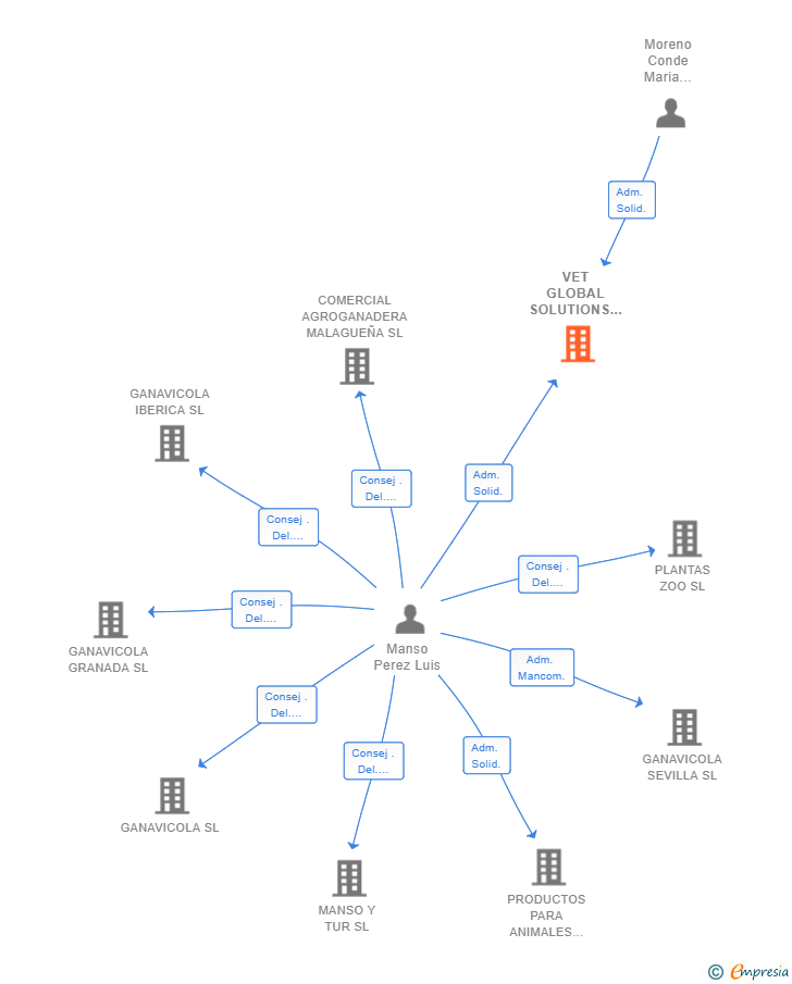 Vinculaciones societarias de VET GLOBAL SOLUTIONS SL
