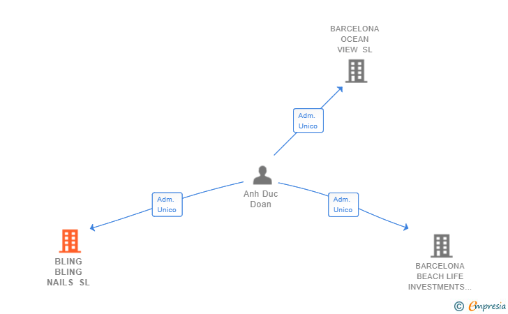 Vinculaciones societarias de BLING BLING NAILS SL