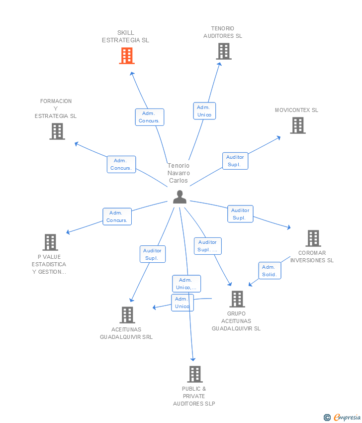 Vinculaciones societarias de SKILL ESTRATEGIA SL