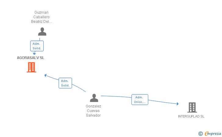 Vinculaciones societarias de AGORASALV SL