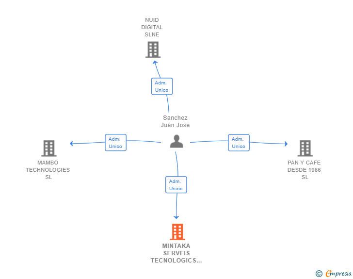 Vinculaciones societarias de MINTAKA SERVEIS TECNOLOGICS SL
