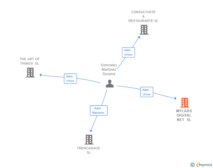 Vinculaciones societarias de MYLABS DIGITAL NET SL