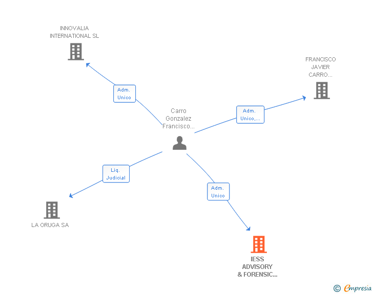 Vinculaciones societarias de IESS ADVISORY & FORENSIC BUSINESS CONSULTING GROUP SL