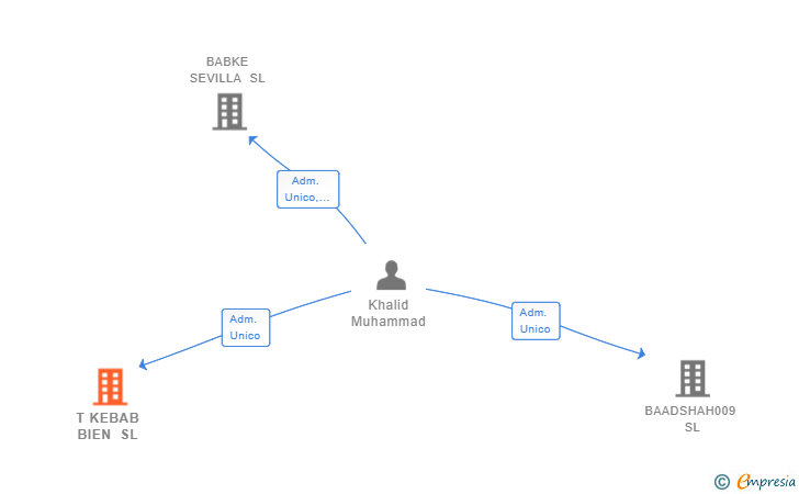 Vinculaciones societarias de T KEBAB BIEN SL