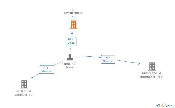 Vinculaciones societarias de E-ACTINTINUE SL