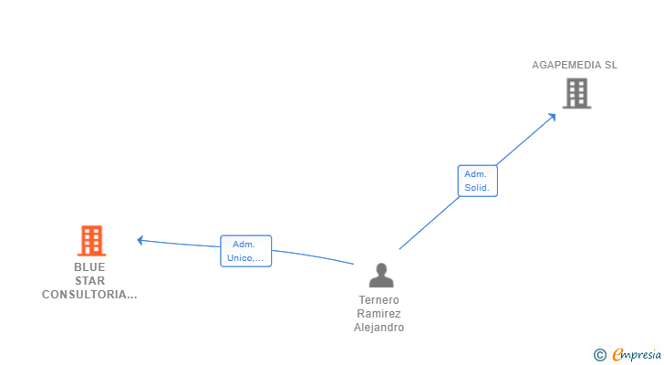 Vinculaciones societarias de BLUE STAR CONSULTORIA Y SERVICIOS SL
